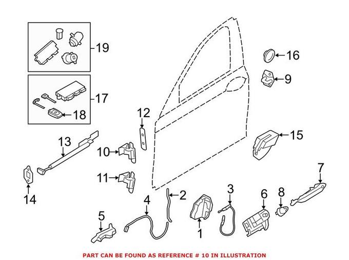 BMW Door Hinge = Front Driver Side Upper 41007203983